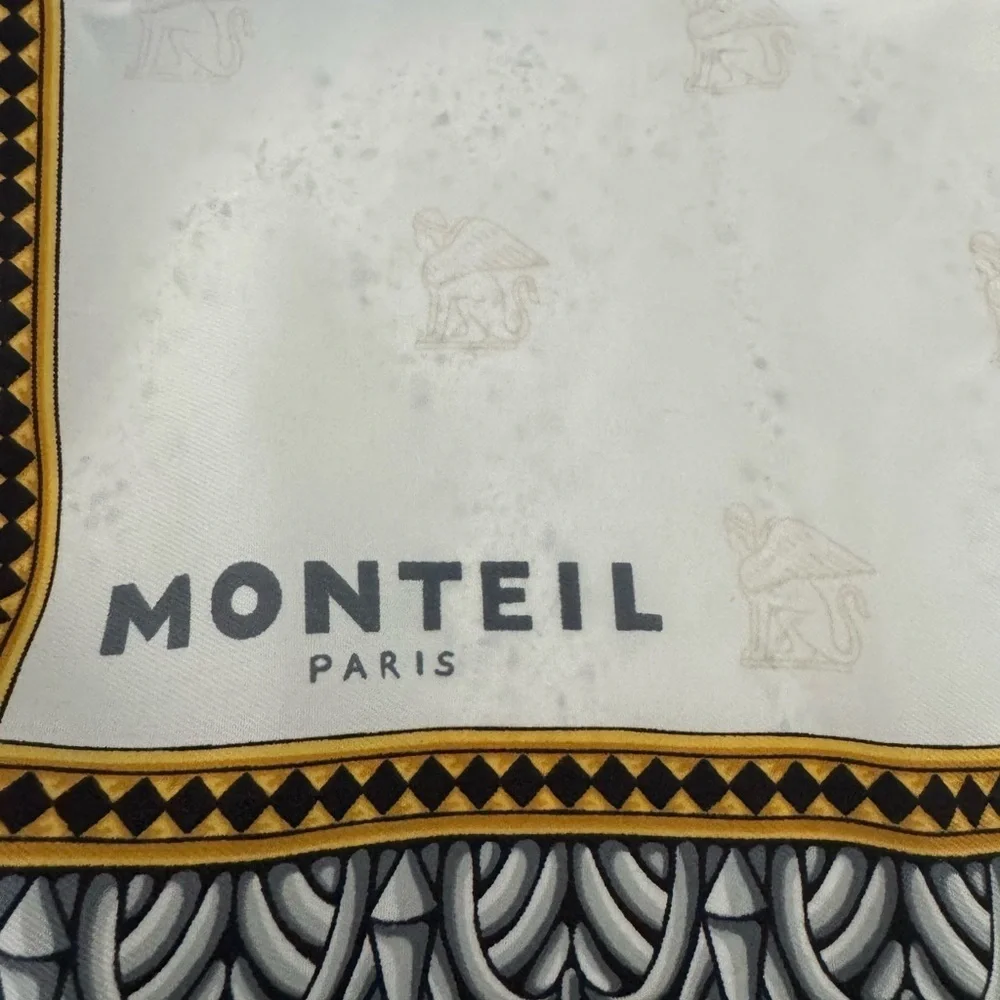 Vintage Monteil Scarf Square Made in Italy 34x34